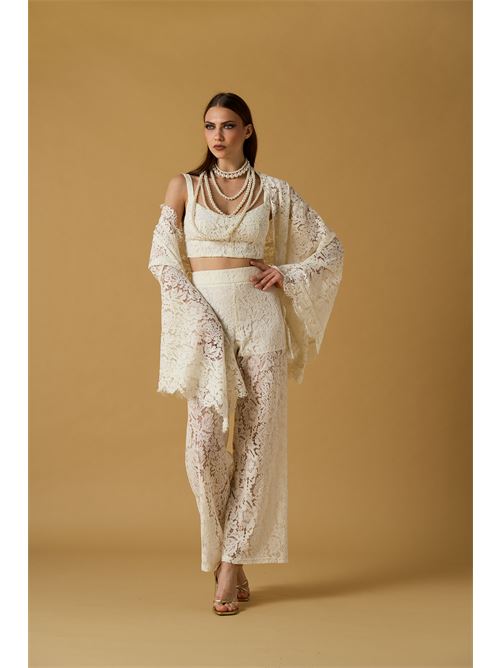 Pantalone palazzo pizzo NO SECRETS | 261NS210-LAT