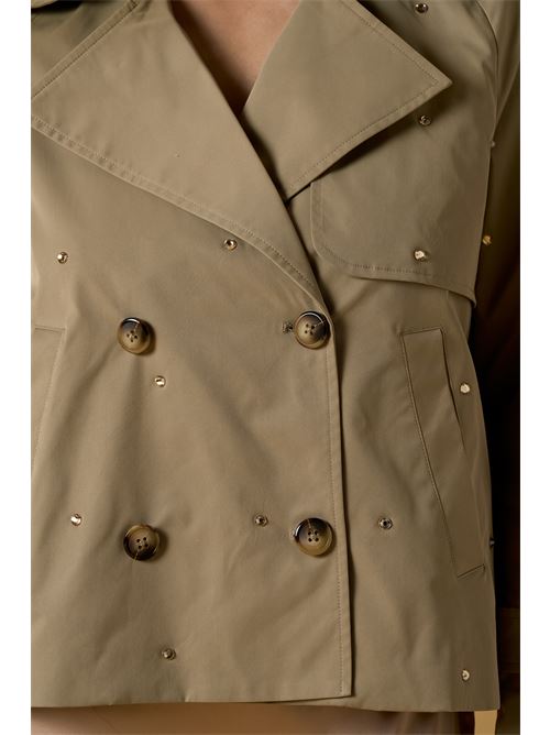 Trench corto c/diamanti NO SECRETS | 261NS220-MOC