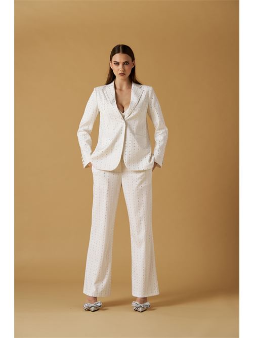 Blazer gessato diamanti NO SECRETS | 261NS249LUX-COC