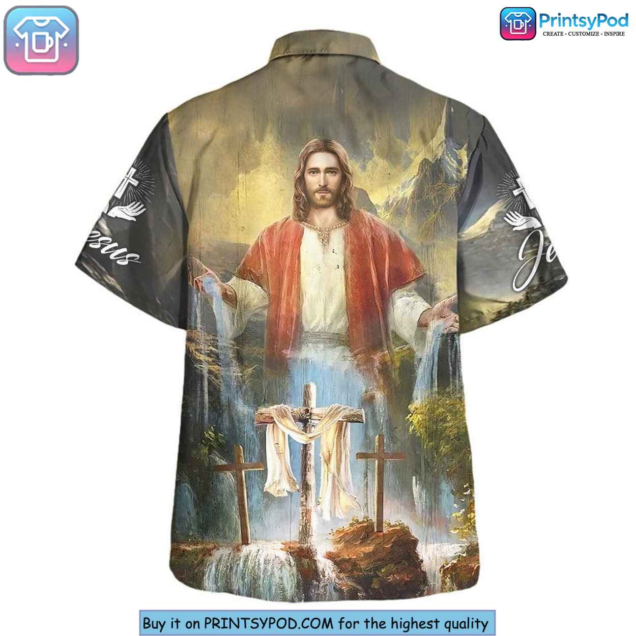 Jesus Christian Shirt, Faith Inspired Hawaiian Religious Statement Jesus Christian Shirt, Faith Inspired Hawaiian Religious Statement