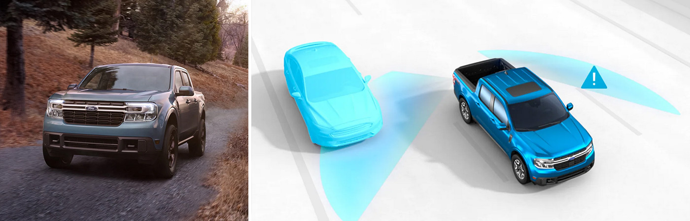 Some of the many safety features found in the 2026 Ford Maverick.