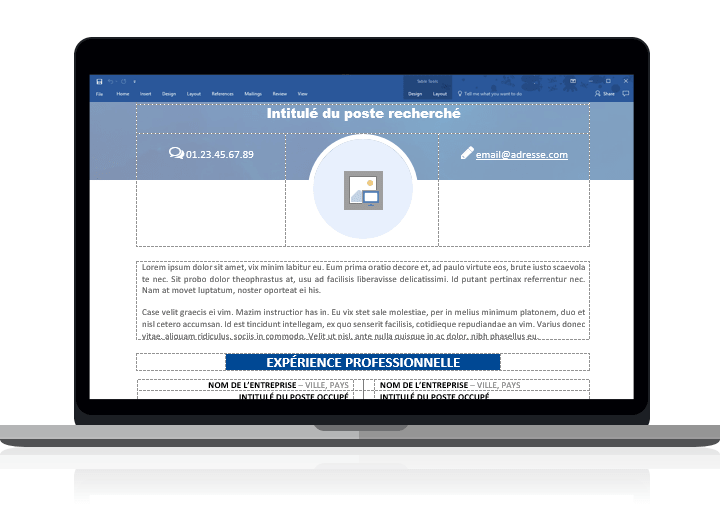 Vesterbro - Modèle de CV Nature optimisé et clairement organisé avec des tableaux