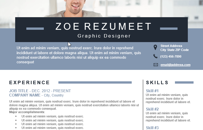 Chongtar - Resume Template - Easy Customization