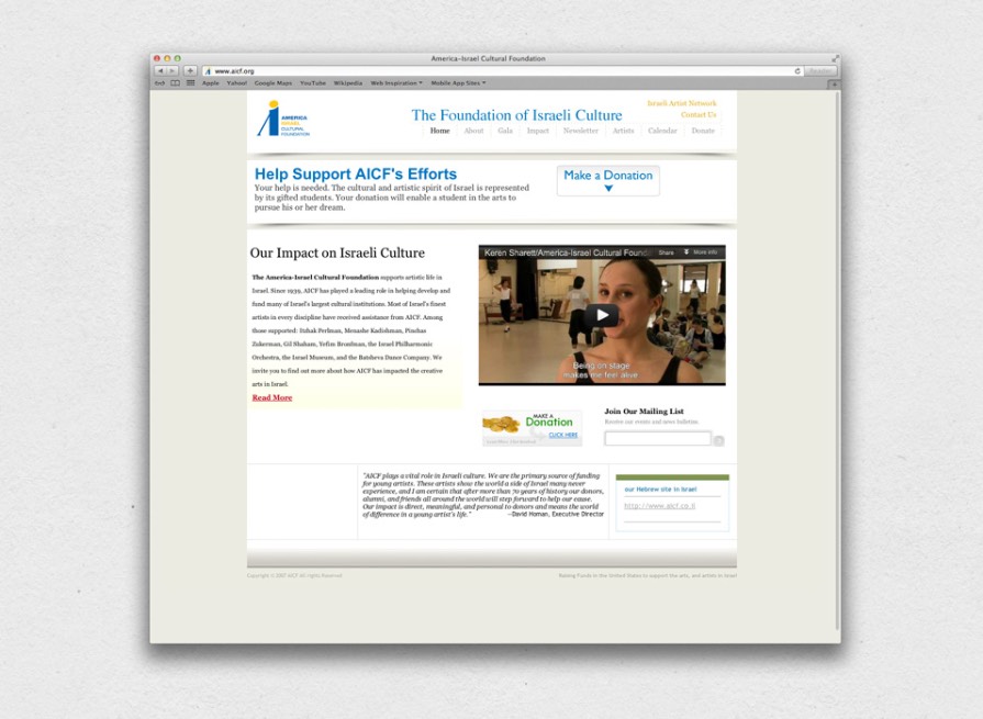 AmericaIsrael Cultural Foundation AICF