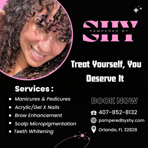 Soft brown minimalist nail salon facebook post