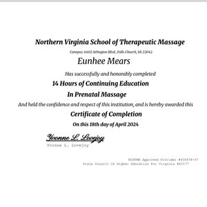 Prenatal 14hrs