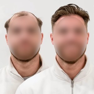 Men hair system transformation