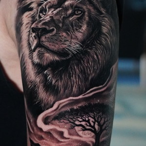 Black and grey realism tattoo