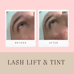 Lash lift and tint