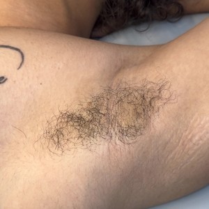 Clean waxed armpit