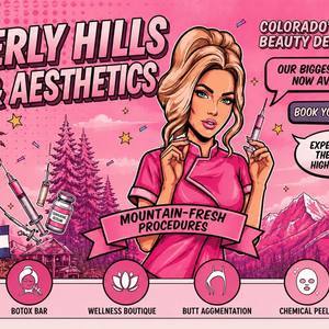 Colorado glamour beauty clinic comic ad small