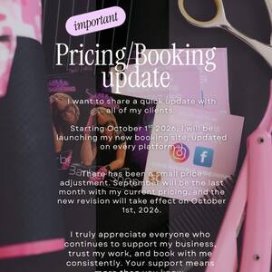 Pink minimalist pricing update announcement your story %28instagram post %2845%29%29