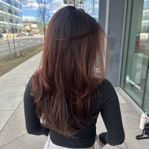 Pin5 brunette long back view outdoors 1200x1500