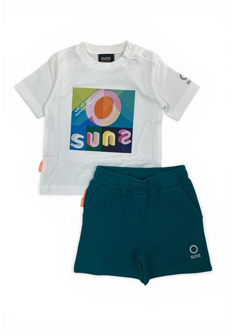T-shirt e pantaloncino baby SUNS | COMS6105UBK POP COLOR