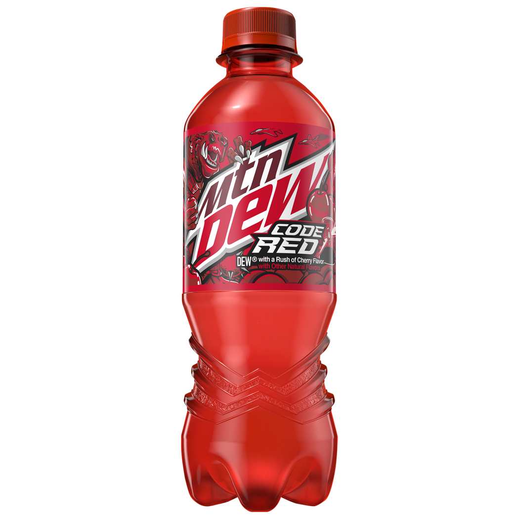 Mountain Dew, Code Red, Dew With A Rush Of Cherry Flavor thumbnail