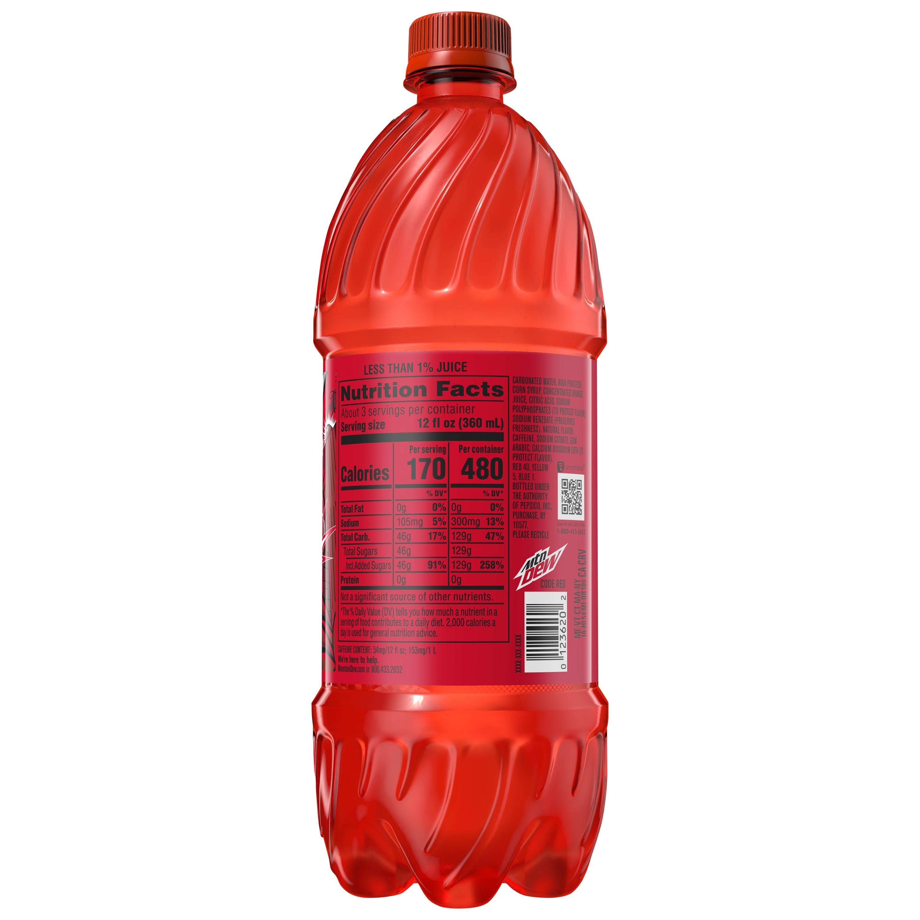 Mountain Dew, Code Red, Dew With A Rush Of Cherry Flavor thumbnail
