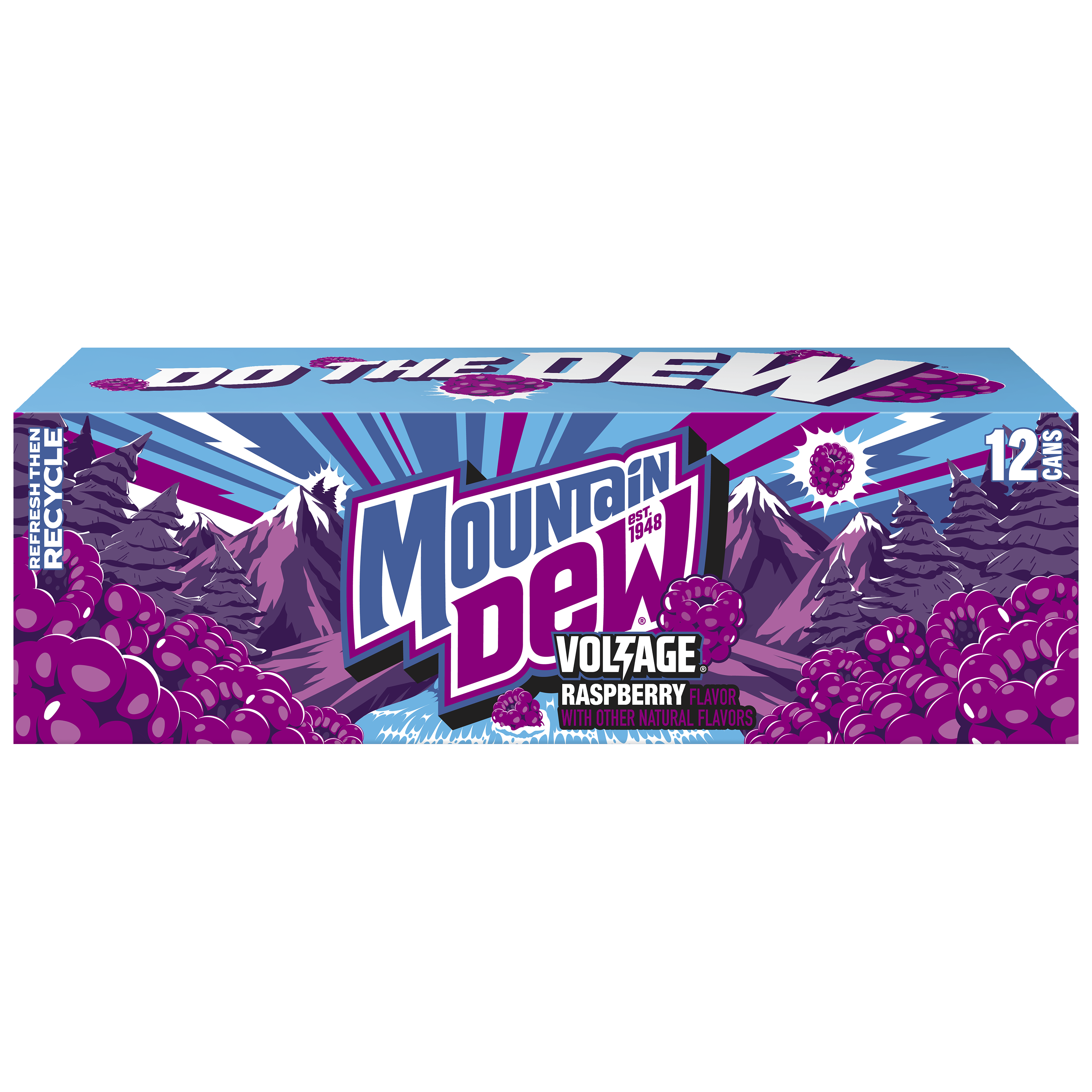 Mountain Dew, Voltage, Raspberry Flavor Dew
