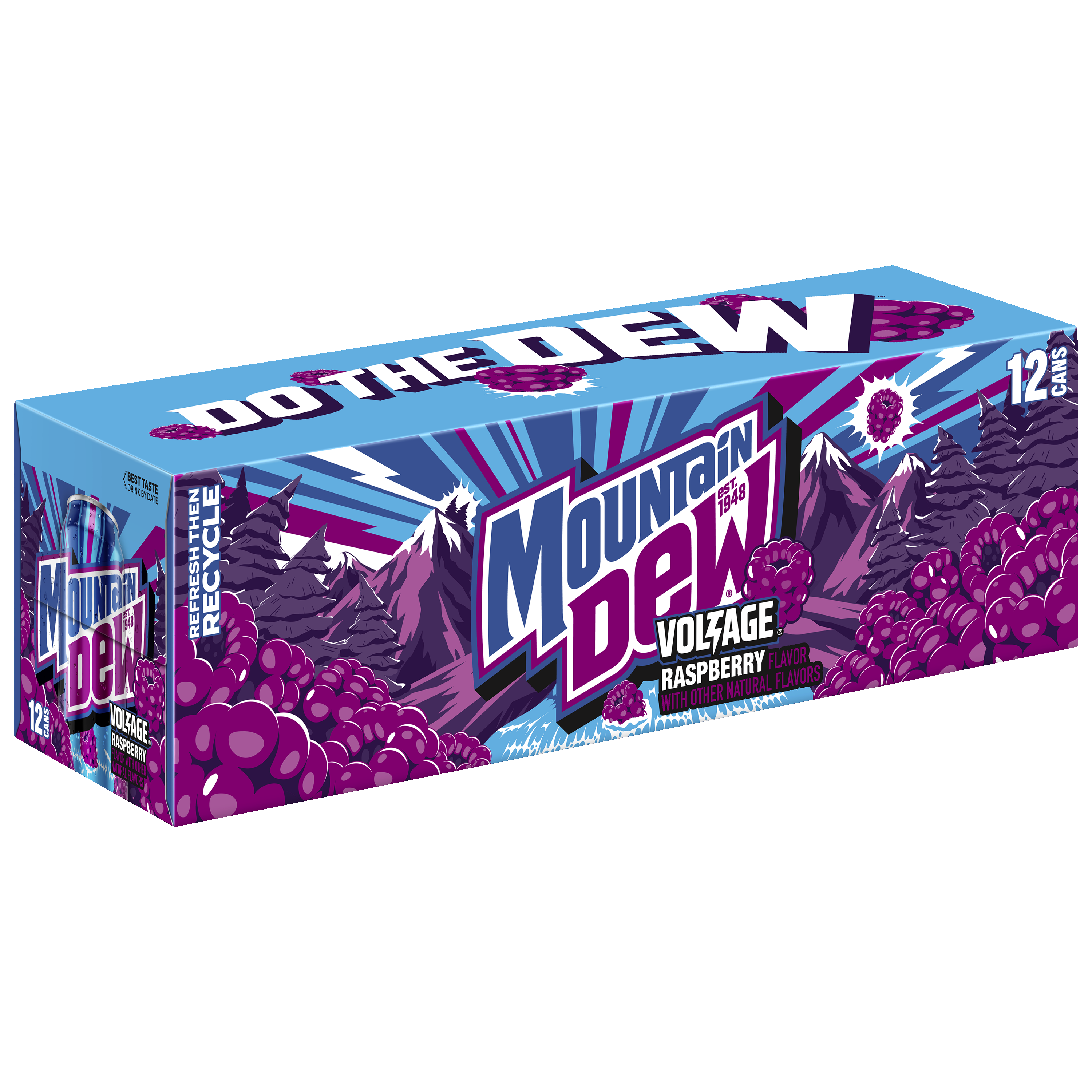Mountain Dew, Voltage, Raspberry Flavor Dew thumbnail
