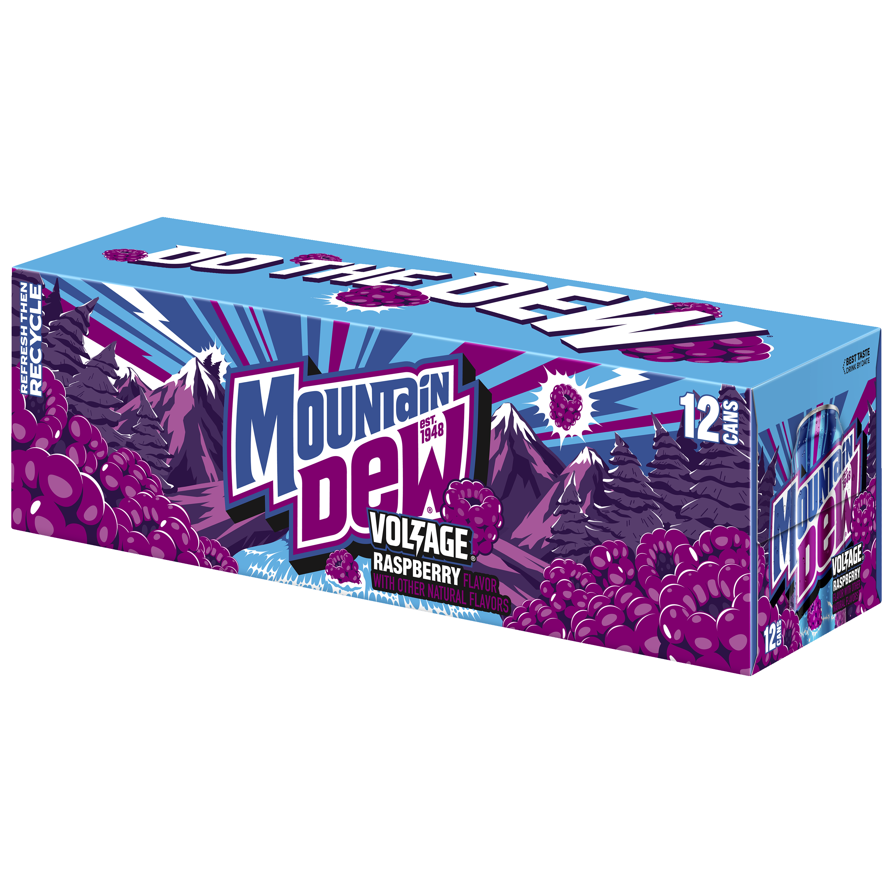 Mountain Dew, Voltage, Raspberry Flavor Dew thumbnail