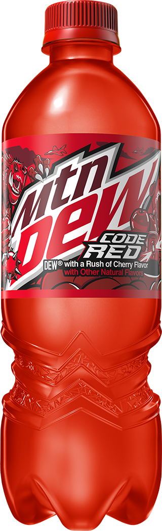 Mountain Dew, Code Red, Dew With A Rush Of Cherry Flavor thumbnail
