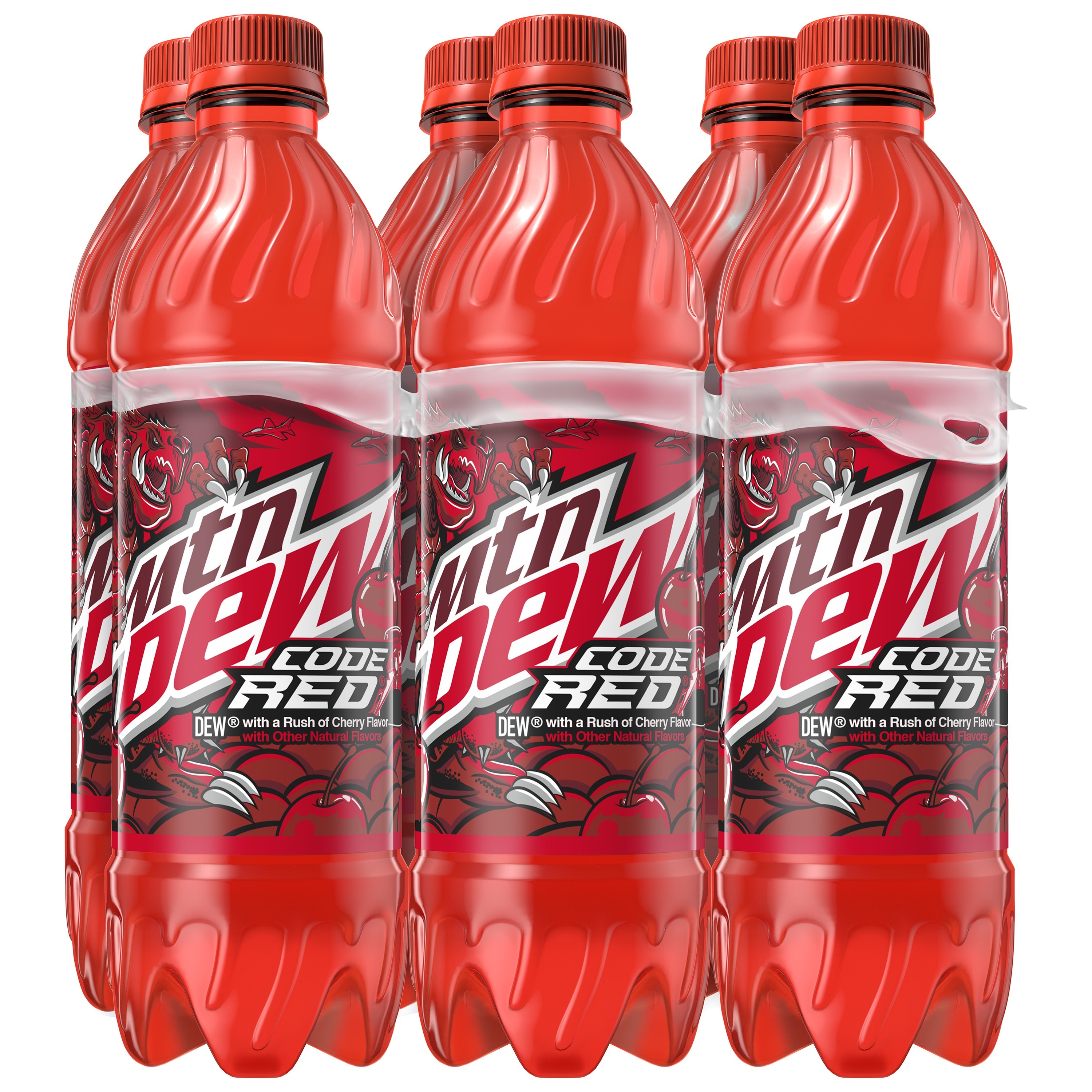 Mountain Dew, Code Red, Dew With A Rush Of Cherry Flavor