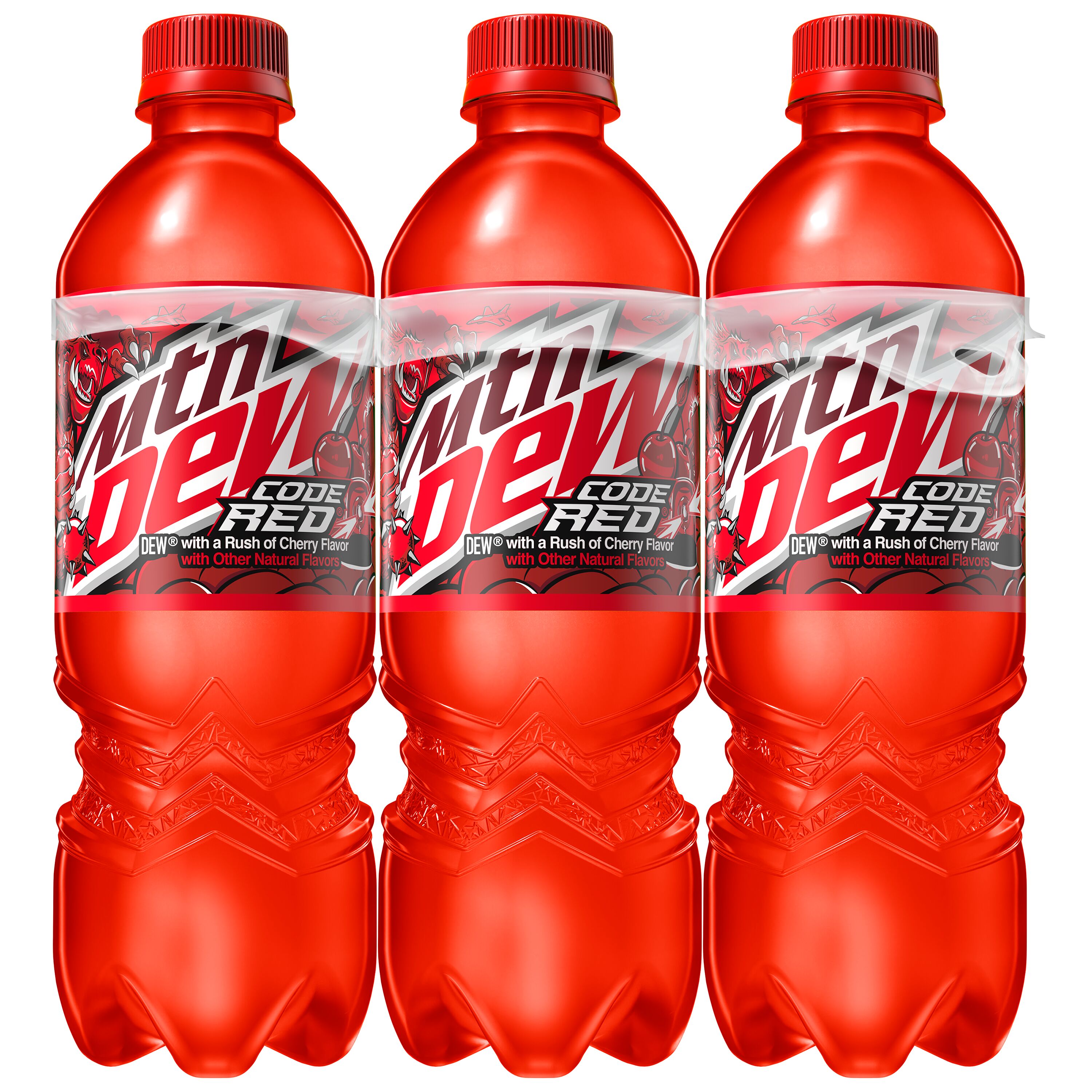 Mountain Dew, Code Red, Dew With A Rush Of Cherry Flavor