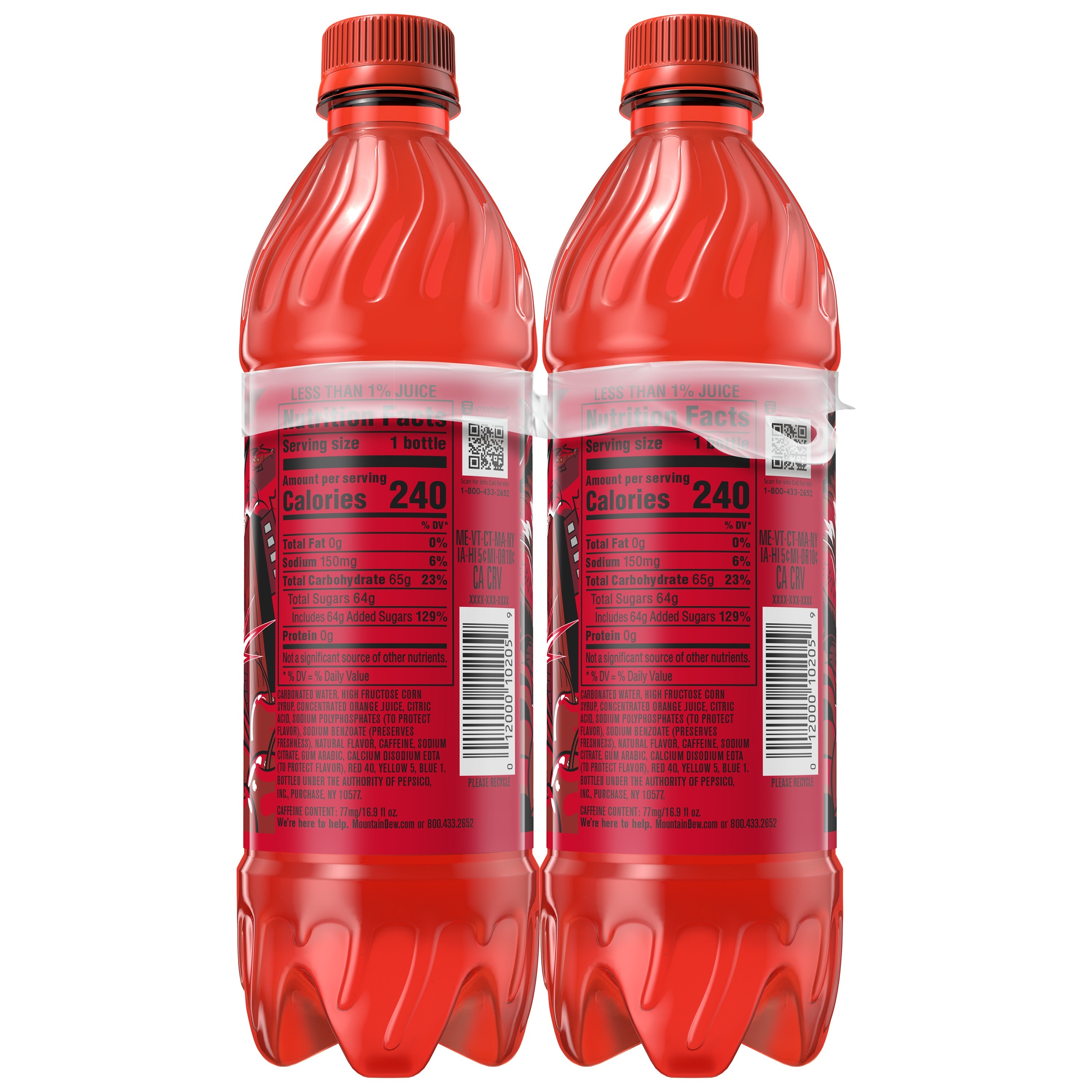 Mountain Dew, Code Red, Dew With A Rush Of Cherry Flavor thumbnail
