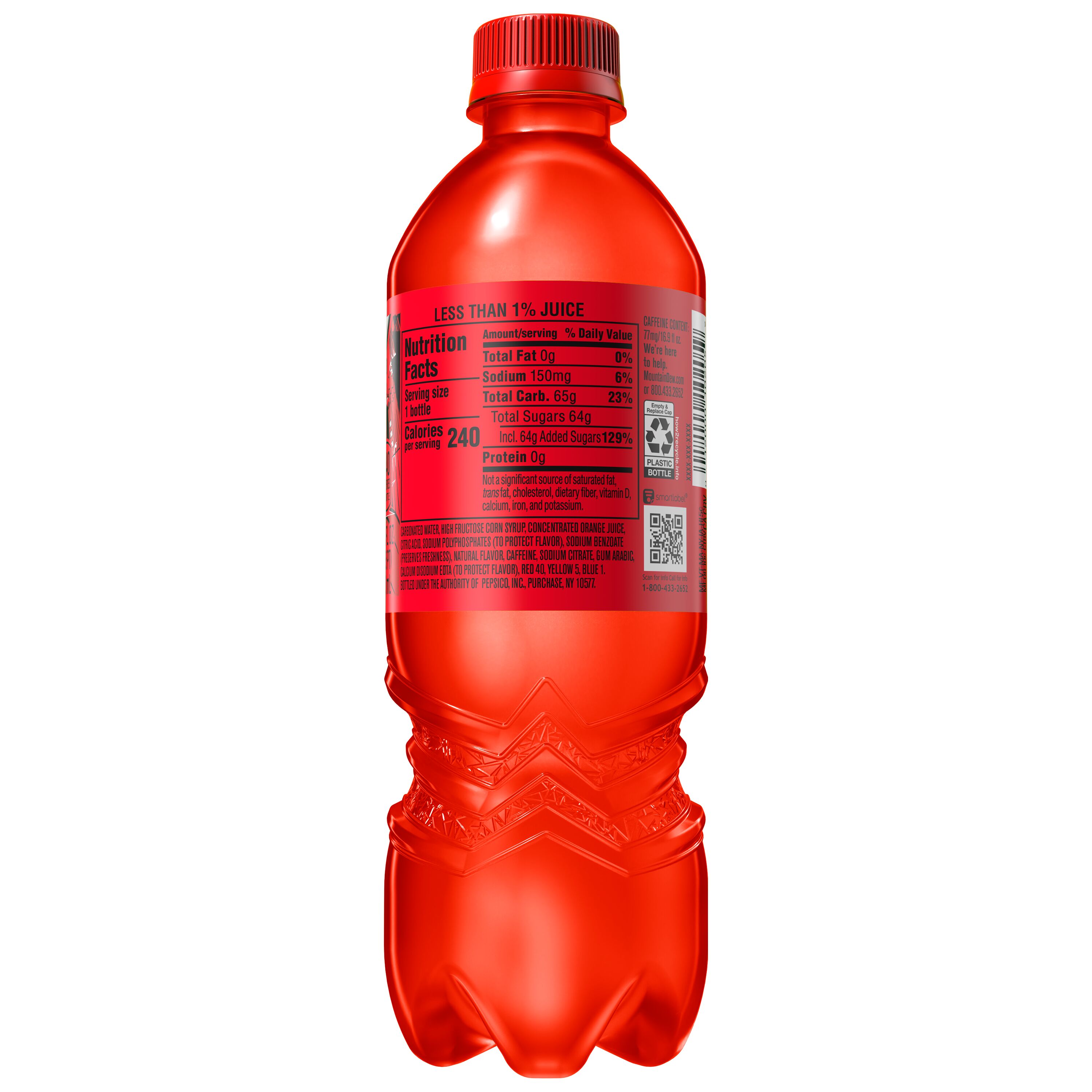 Mountain Dew, Code Red, Dew With A Rush Of Cherry Flavor thumbnail
