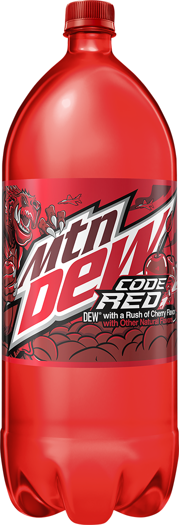 Mountain Dew, Code Red, Dew With A Rush Of Cherry Flavor thumbnail