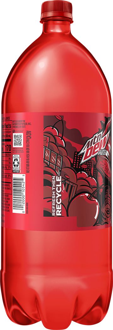 Mountain Dew, Code Red, Dew With A Rush Of Cherry Flavor thumbnail