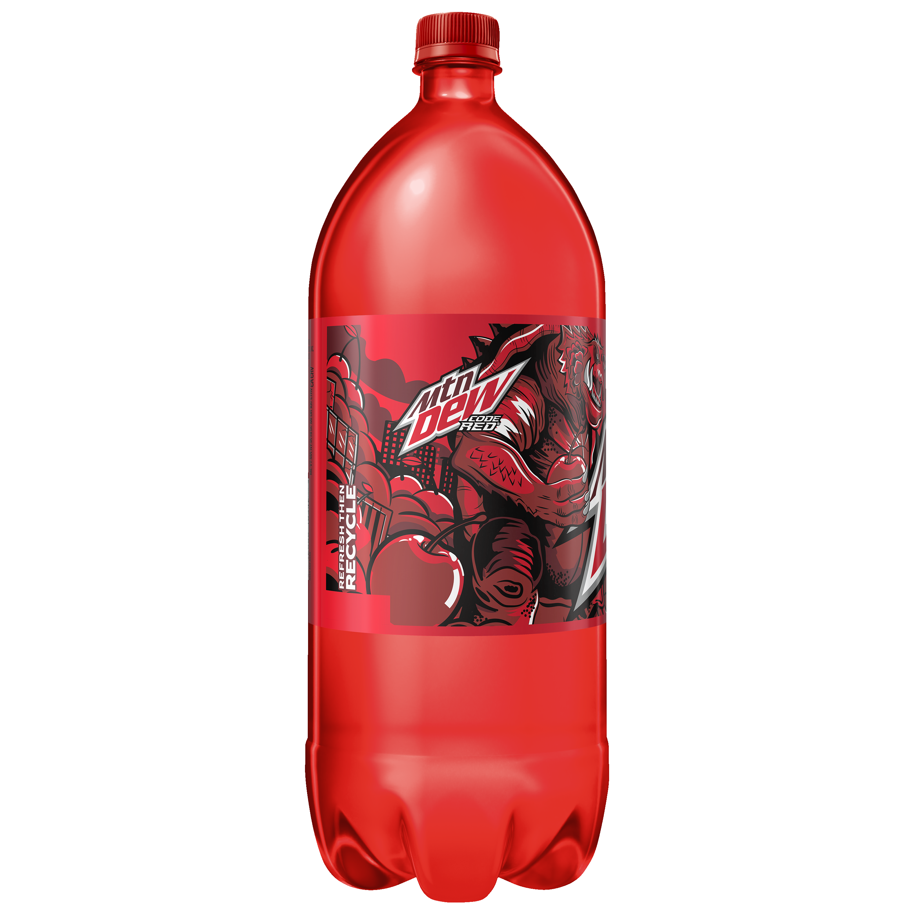 Mountain Dew, Code Red, Dew With A Rush Of Cherry Flavor thumbnail
