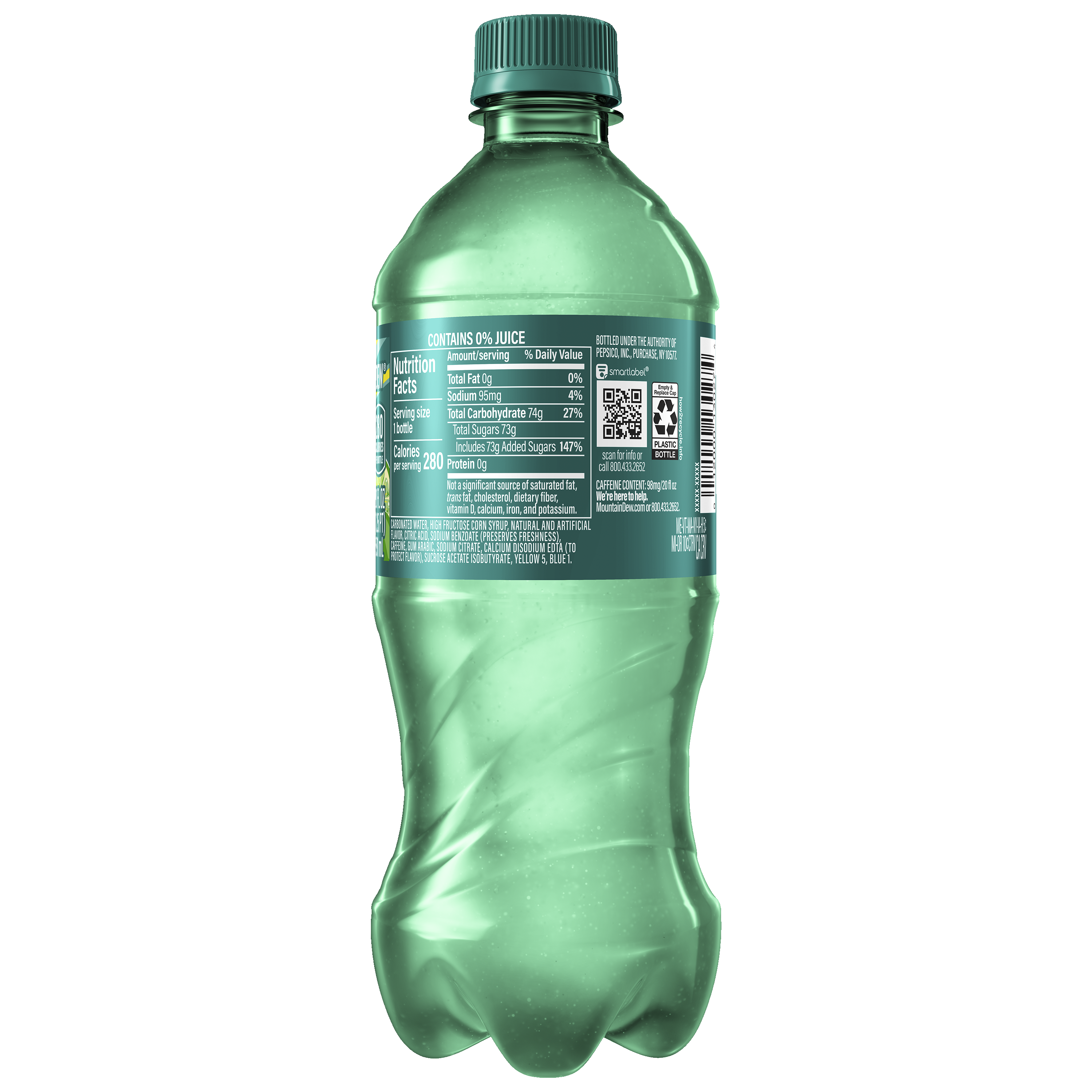 Mountain Dew, Baja Blast, Tropical Lime Naturally And Artificially Flavored Dew thumbnail