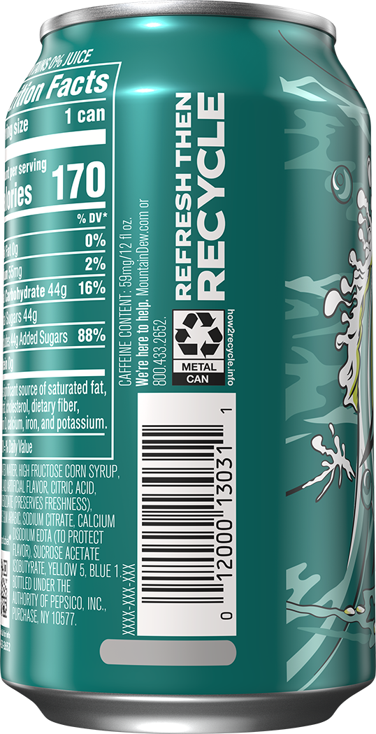 Mountain Dew, Baja Blast, Dew With A Blast Of Natural And Artificial Tropical Lime Flavor thumbnail