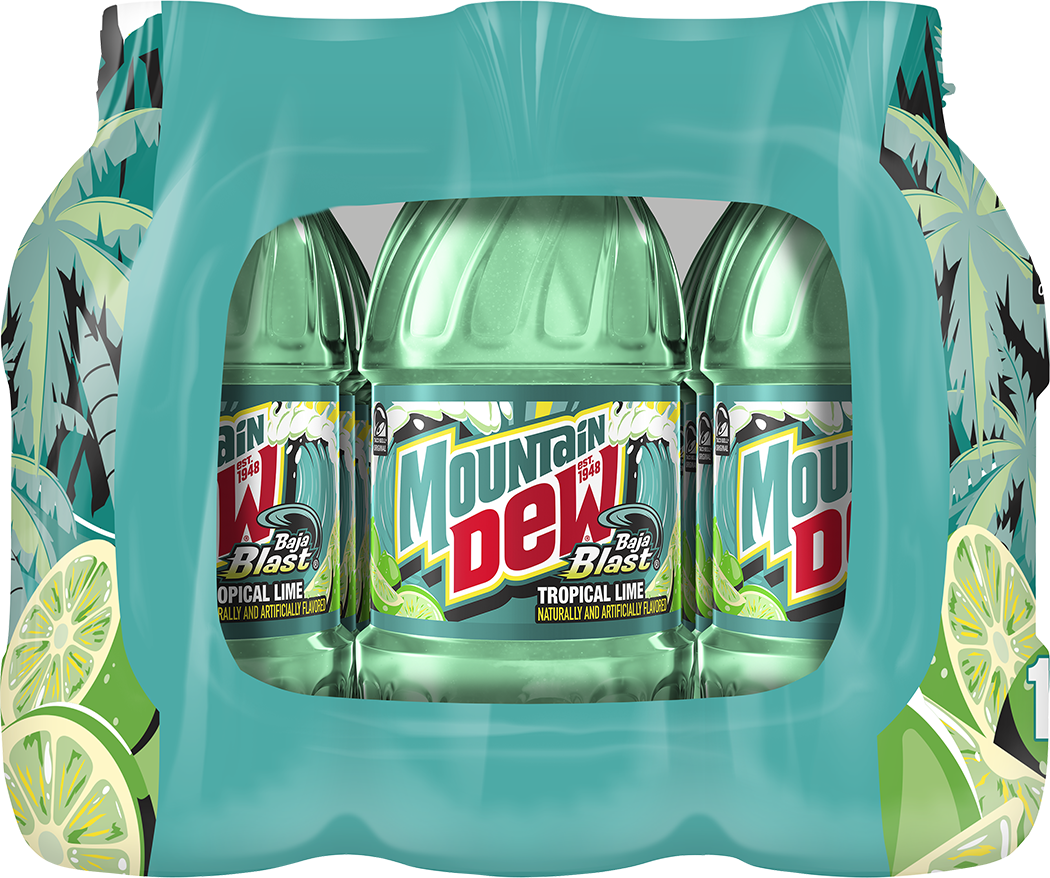 Mountain Dew, Baja Blast, Tropical Lime Naturally And Artificially Flavored Dew thumbnail