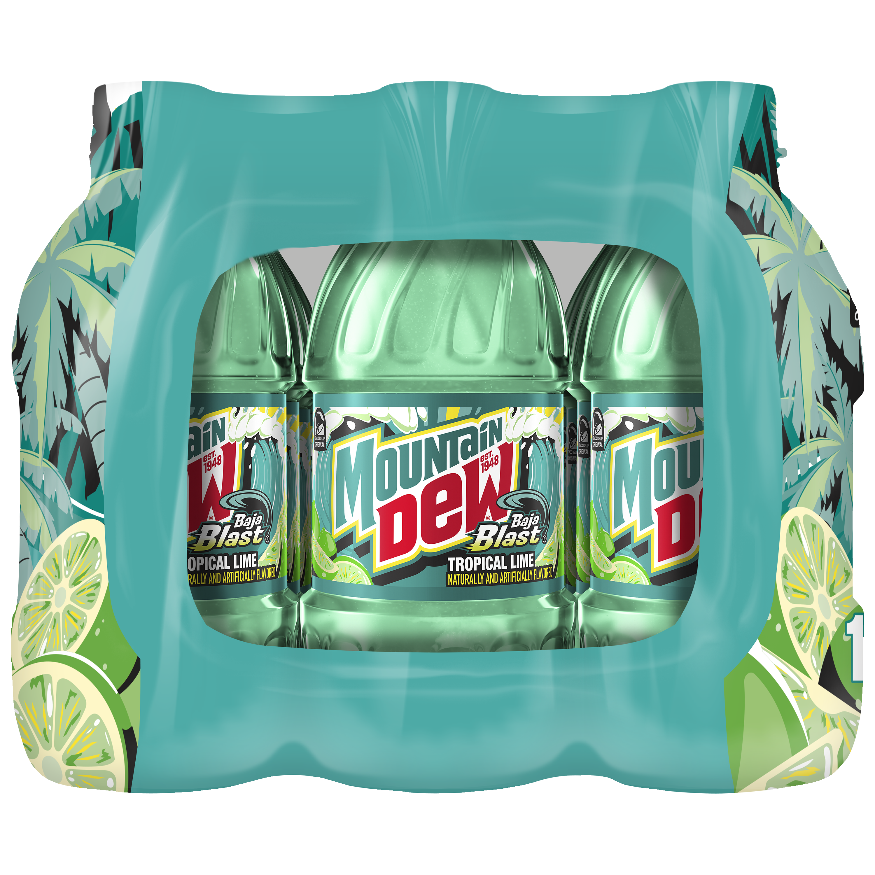 Mountain Dew, Baja Blast, Tropical Lime Naturally And Artificially Flavored Dew thumbnail