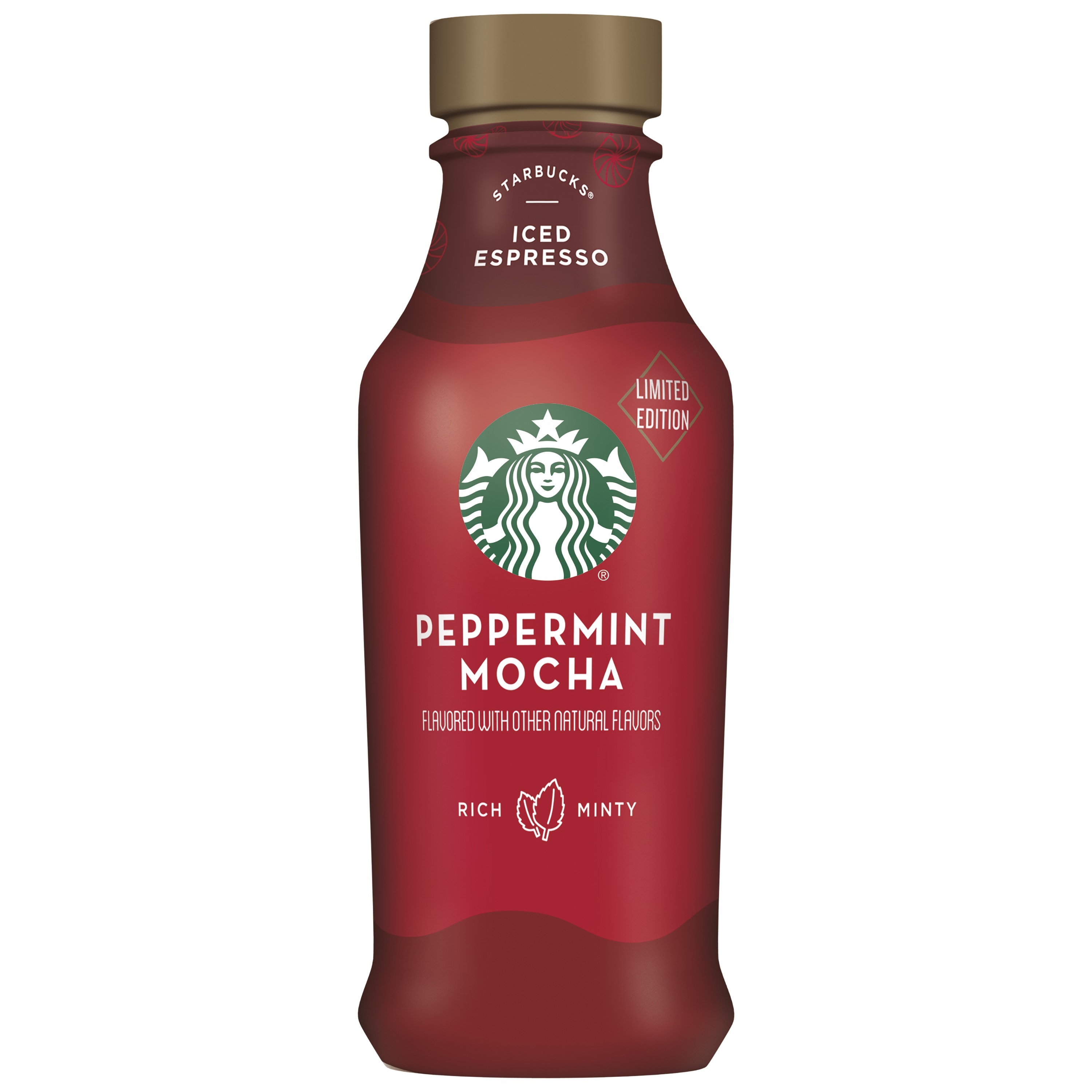 Starbucks, Iced Espresso, Peppermint Mocha Flavored, Espresso Beverage