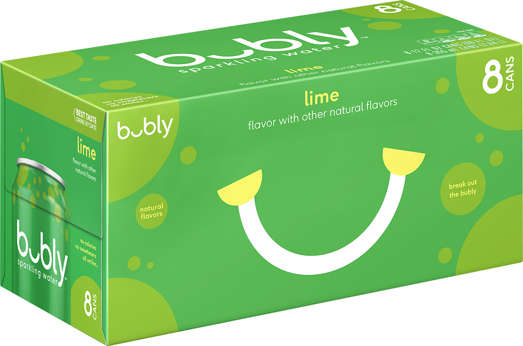 bubly, Lime Flavor, Sparkling Water thumbnail