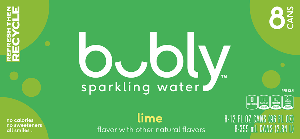 bubly, Lime Flavor, Sparkling Water thumbnail