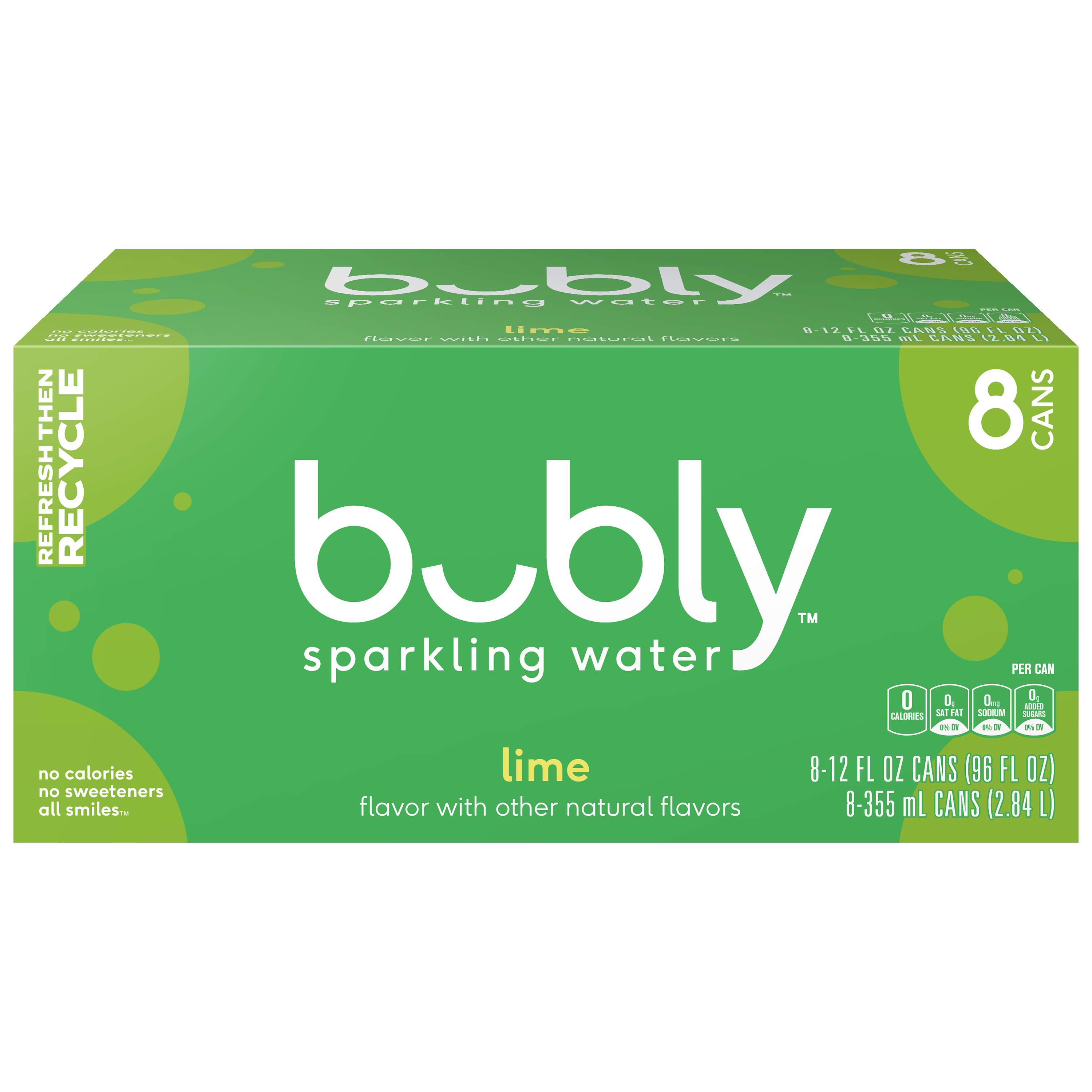 bubly, Lime Flavor, Sparkling Water