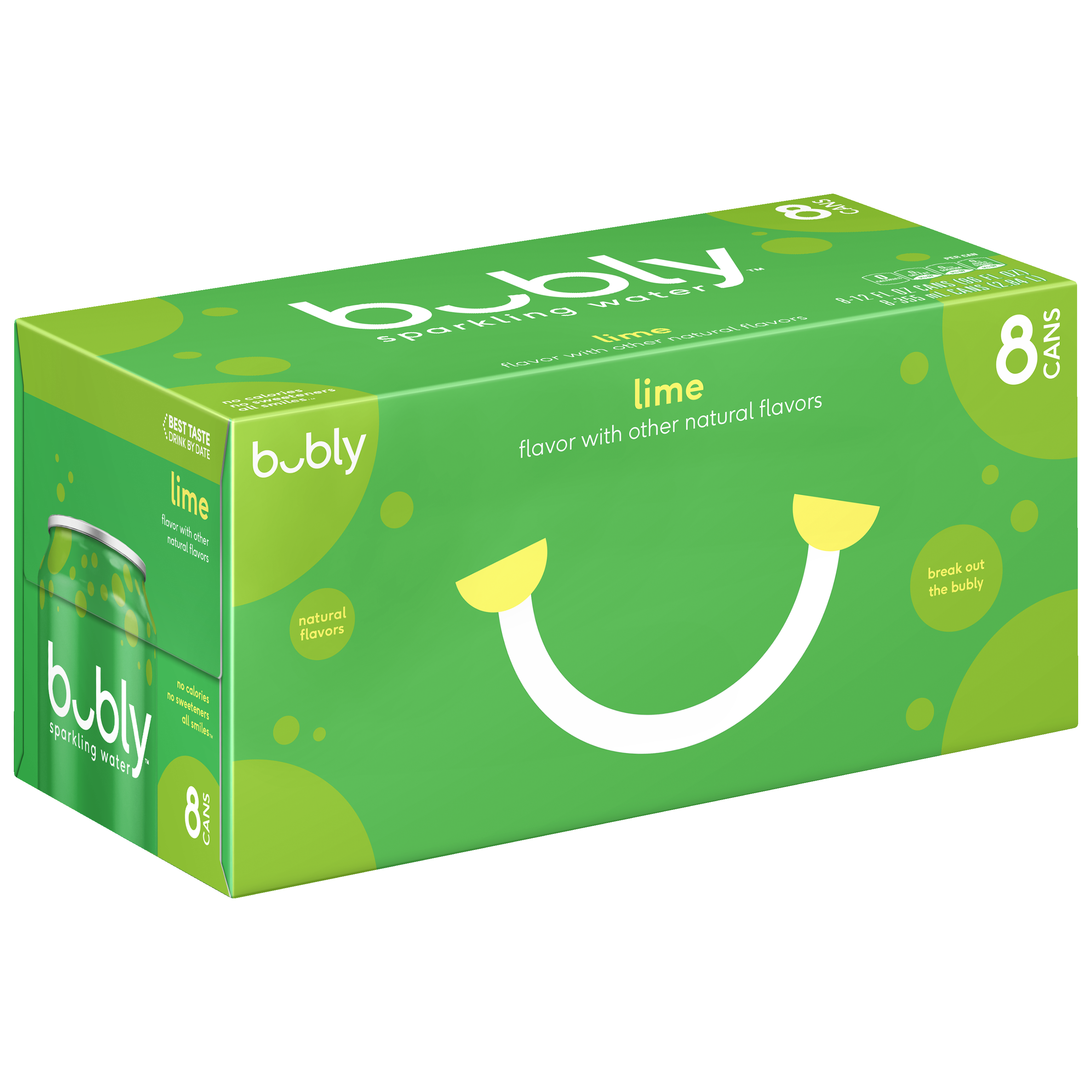 bubly, Lime Flavor, Sparkling Water thumbnail