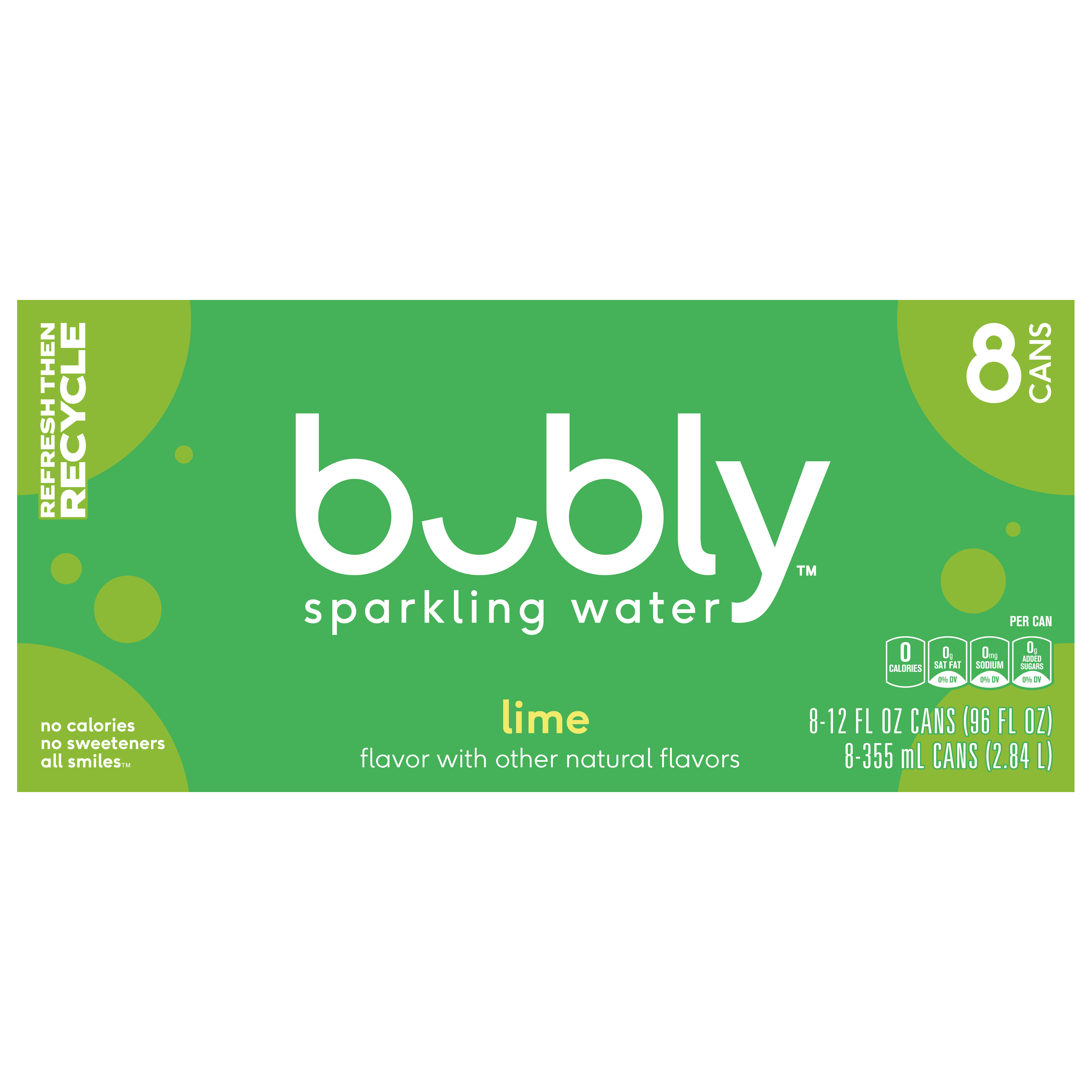 bubly, Lime Flavor, Sparkling Water thumbnail