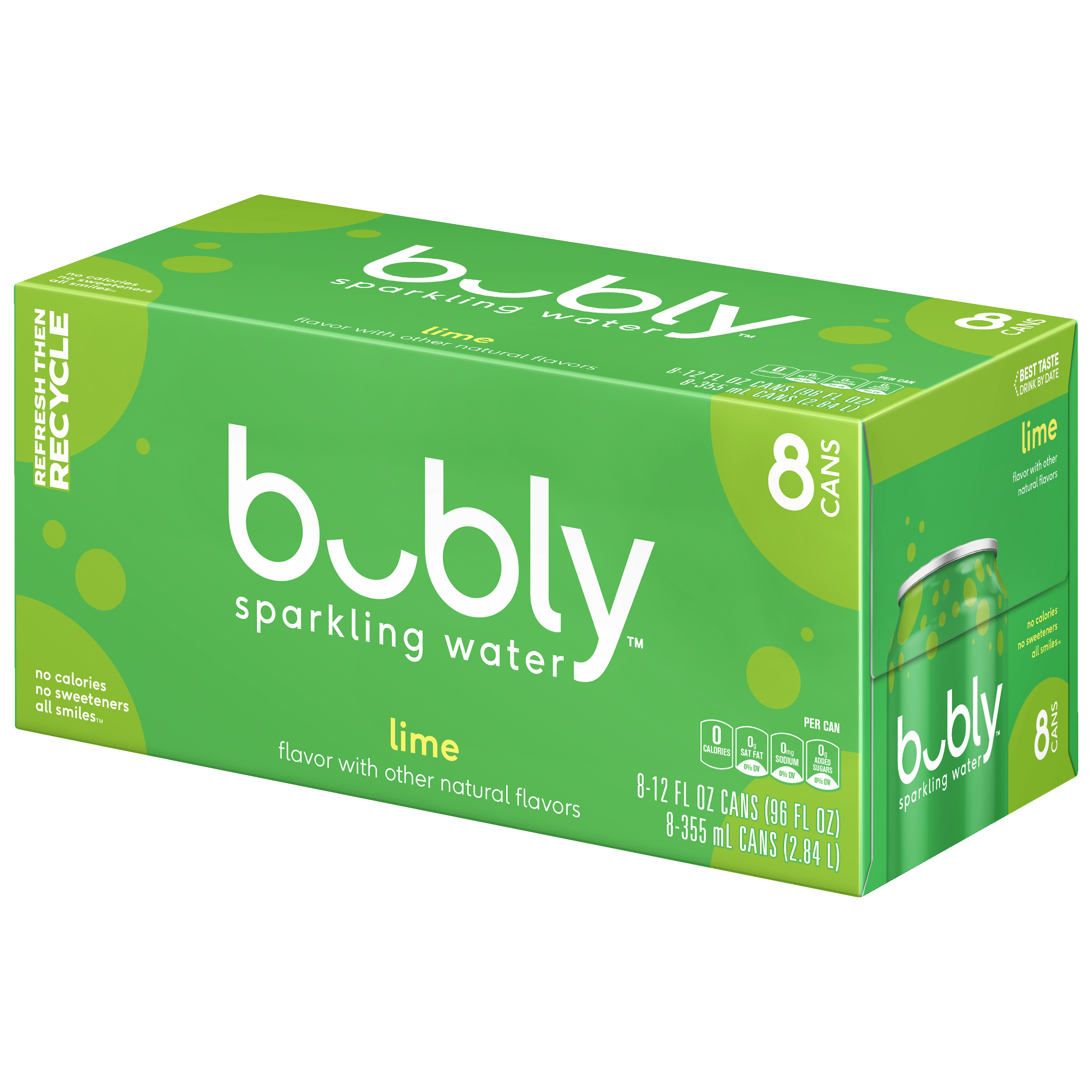 bubly, Lime Flavor, Sparkling Water thumbnail