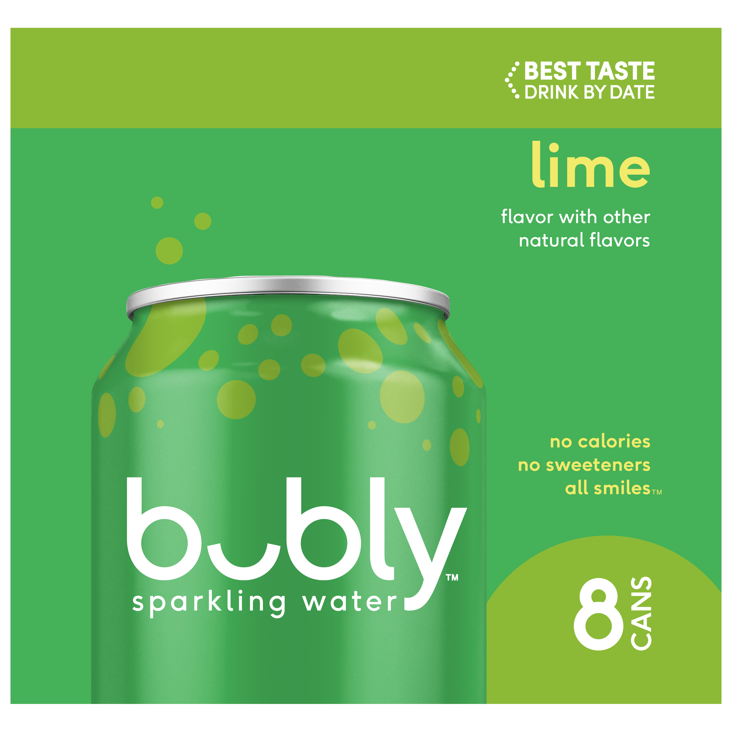 bubly, Lime Flavor, Sparkling Water thumbnail