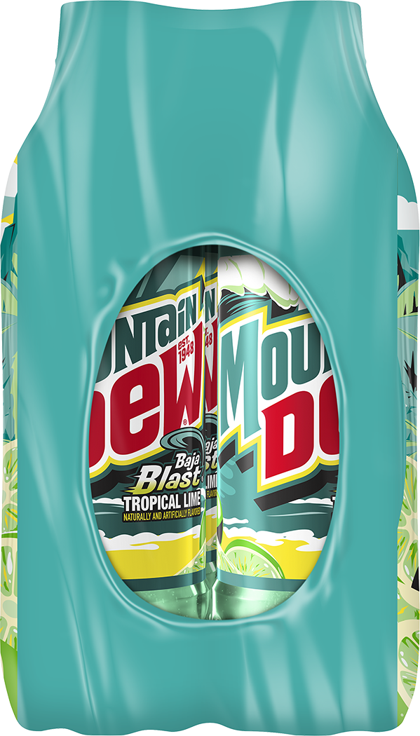 Mountain Dew, Baja Blast, Tropical Lime Naturally And Artificially Flavored Dew thumbnail