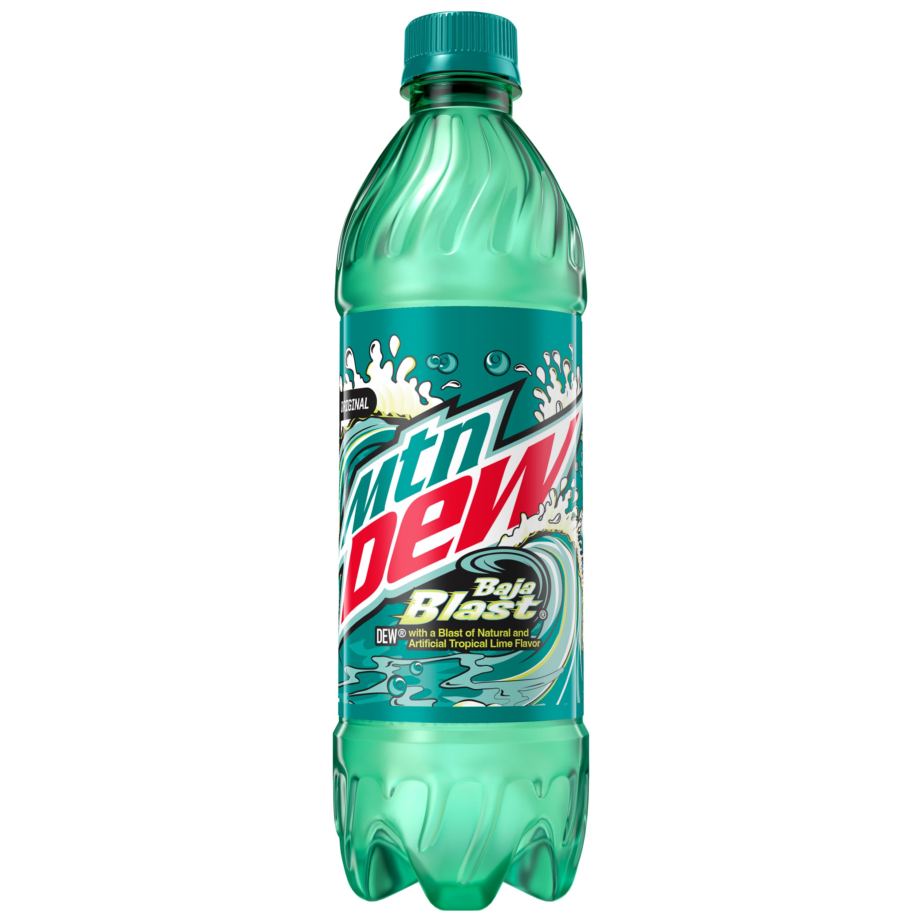 Mountain Dew, Baja Blast, Dew With A Blast Of Natural & Artificial Tropical Lime Flavor thumbnail