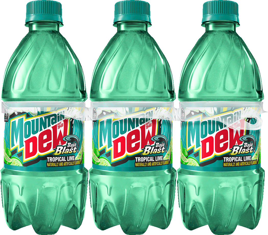 Mountain Dew, Baja Blast, Tropical Lime Naturally And Artificially Flavored Dew thumbnail