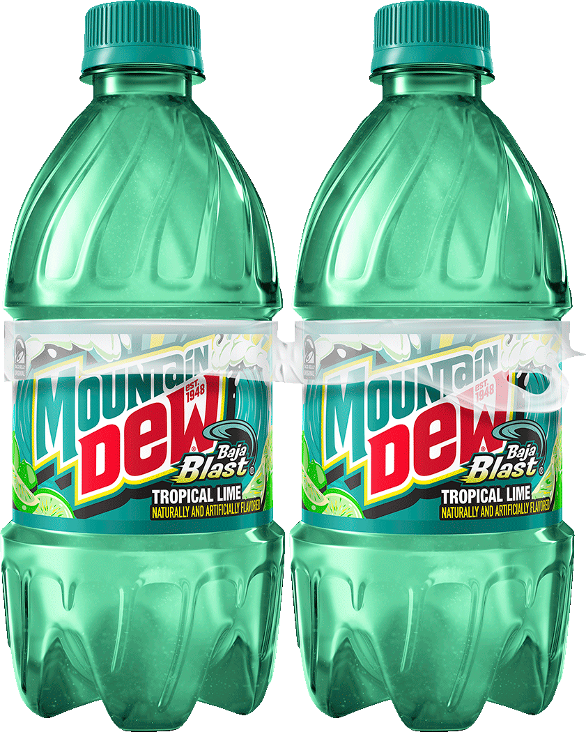 Mountain Dew, Baja Blast, Tropical Lime Naturally And Artificially Flavored Dew thumbnail