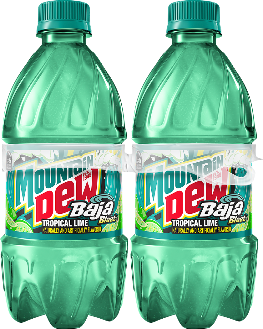 Mountain Dew, Baja Blast, Tropical Lime Naturally And Artificially Flavored Dew thumbnail