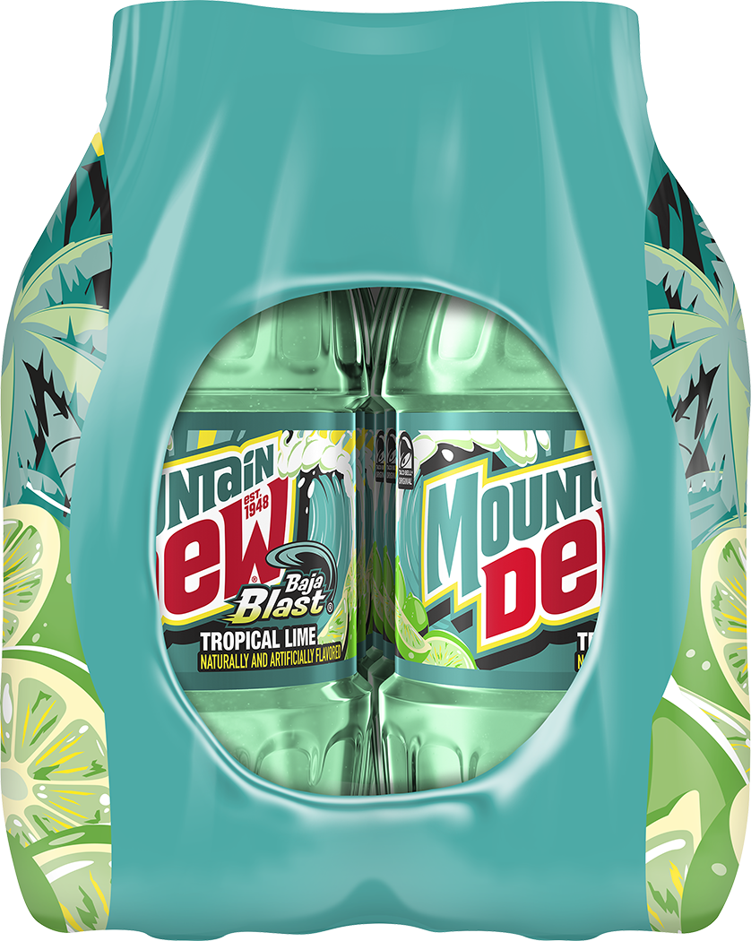 Mountain Dew, Baja Blast, Tropical Lime Naturally And Artificially Flavored Dew thumbnail