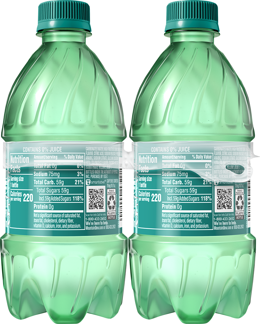 Mountain Dew, Baja Blast, Dew With A Blast Of Natural And Artificial Tropical Lime Flavor thumbnail